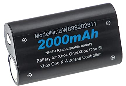 vhbw Batería Recargable Compatible con Microsoft Xbox One, One Elite, One S, One X Mando (2000 mAh, 2,4 V, NiMH)