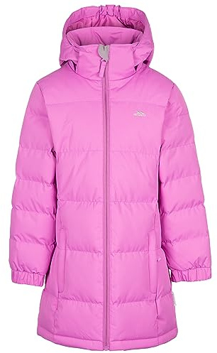 Trespass Girls Padded Casual Jacket Tiffy Deep Pink 3/4