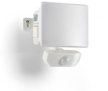 Auraglow Security Light with Motion Sensor 80W White, LED Floodlight | 6600 lumen PIR flood lamp, 8m detection, IP44 weatherproof, 4000K, adjustable, for garden, driveway and courtyard