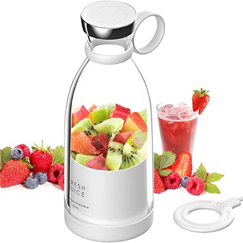 Batidora Licuadora Portátil Fresh Juice, 350ML Botella, Blender Mezcladora Personal Para Smoothie o Batidos