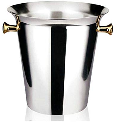 Seau a Glace Vintage pour Bouteille Seau à Glace en Acier Inoxydable, Seau à Champagne