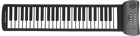 VBESTLIFE Piano Roll Up, Pianoforte Elettronico Portatile a 49 Tasti, Suono Surround 4D Pianoforte Elettronico a Mano USB, per Principianti Adulti Regali(PM49)