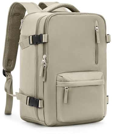 Handgepack 40x20x25 für Ryanair Handkabinengepäck Reiserucksack Unter Dem Sitz Handgepäck Rucksack Flugzeuge Reisetasche Weekendertasche Wanderrucksack Lässiger Tagesrucksack,X4-Grau-Braun