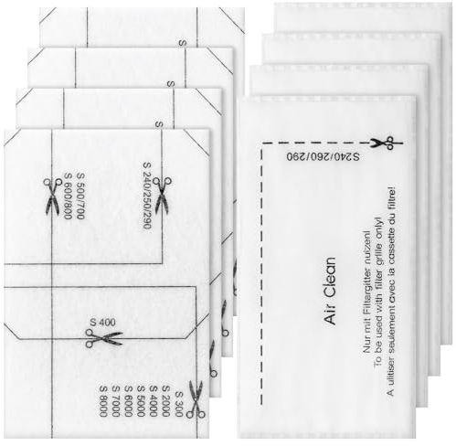 8pcs Staubsauger Filter für Miele, 4 Stück Motorschutzfilter und 4 Stück Staubsaugerfilter Staubsaugerfilter Set kompatibel mit Miele Complete C1/2/3, Compact C1/2, Classic C1, Dynamic U1, S200-S899