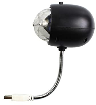 Toyvian USB RGB Led Mini Night Light Projector Portable Spherical Decoration Light for Parties Home and Events