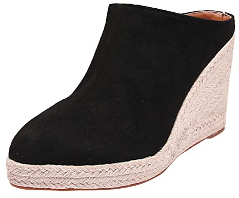 Scarpe Estive Donna Zeppa Lacci Comode Casual Ciabatte Espadrillas Platform Piscina con Tacco Scarpe Ortopediche Eleganti Sandali Chiuse Sandalo
