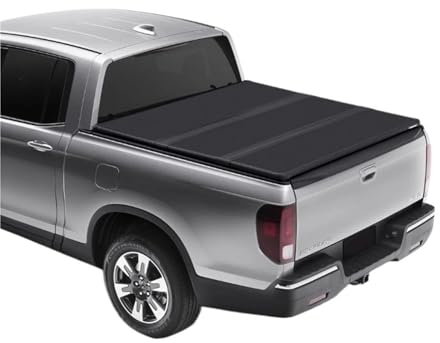 liujialigr Pickup-Truck-Zubehör, einziehbare, Harte, dreifach gefaltete LKW-Ladeflächenabdeckungen, Laderaumabdeckung, kompatibel for F150 Ranger T6 T7 T8, liujiali2001
