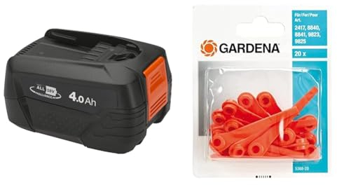Gardena System Akku P4A PBA 18V/72: Zubehör für viele Gardena Gartengeräte & Ersatzmesser RotorCut: Ersatzmesser