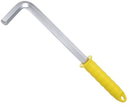 QUARKZMAN 17mm Innensechskantschlüssel L Förmiges Lang Arm CR-V | Schraubenschlüssel für Reparatur Gerät mit Plastik Griff