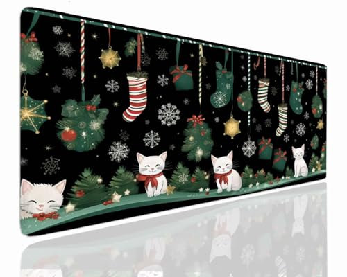 Tapis de Souris XXL 1600x800x4mm Grand Tapis de Bureau Tapis de Souris Gamer Tapis Bureau Gaming Antidérapant Résistant à l'eau, Tapis Souris XXL Mouse Pad Mat Green sous-Mainm, Clavier Souris J-512