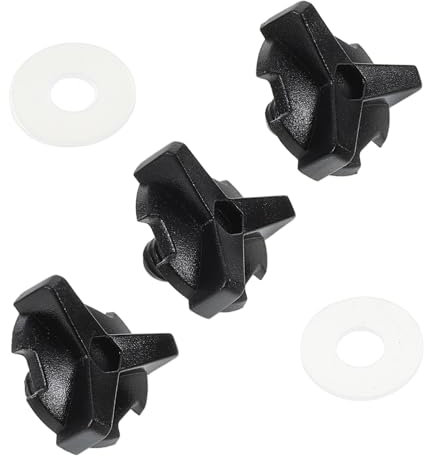 PAMINGONO 3pcs Motorcycle Helmet Visor Replacement Screws Set with Impact Resistance PC Material and Precision Machining, Black Colour, Suitable for Helmet Repair and Visor Fixing