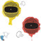 Myluatye Coussin Peteur,Coussin Péteur,Cushion Peteur Autogonflant,Amusement et Farces pour Adultes,Poisson D'avril,Rouge+Jaune