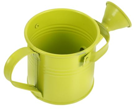 ifundom Mini Regadera De Largo para Plantas Regadera para Flores De Interior Pequeña De Hierro Galvanizado Color Verde Claro
