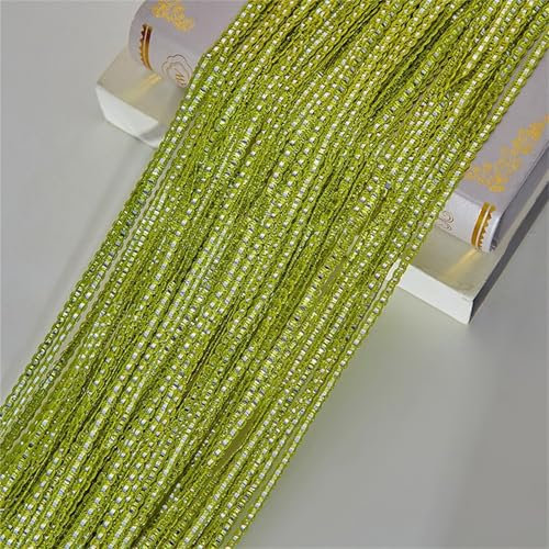 Highdi 2 Piezas Cortinas de Tiras para Puertas Exterior, Cortina Separador de Ambientes Antimoscas para Puerta Exterior Interior Cocina Salon Dormitorio (BZ27-verde Fruta,1 * 2M)