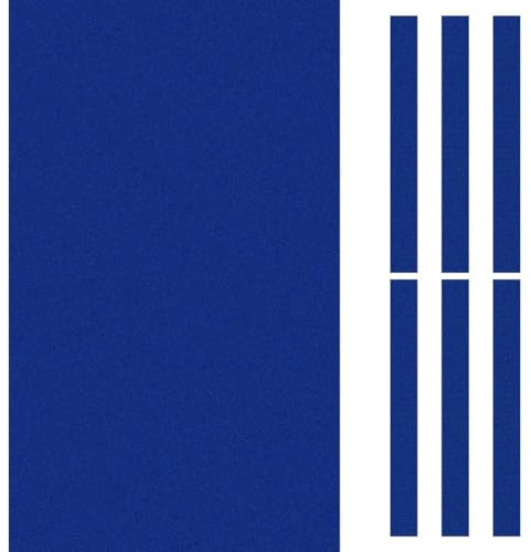 Billardtuch 9ft, Professionelles Pooltisch-Filz mit 6 Filzstreifen, 7 ft/8 ft/9 ft, Snooker-Tuch-Filz-Ersatzteile, für Clubs, Hotels, Bars, Billardtisch,Blau,7ft