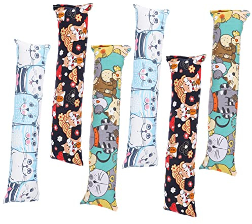 Kisangel 6pièces Jouets à Herbe à Chat pour Chats Intérieur Lot de Coussins à Mâcher Résistants aux Morsures pour Stimuler Instinct Naturel