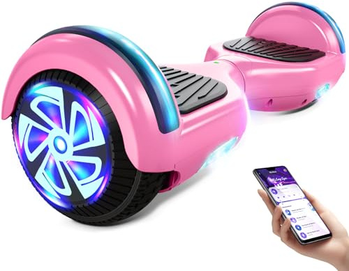 Electric Self Balancing Hoverboard with 6.5 Tires,LED Light-up Wheels, Self-Balancing Hoverboard with Active Balance Technology