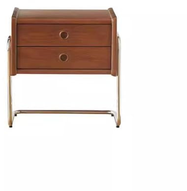Comodino nordico in legno massello – Comodino semplice con contenitore per camera da letto, mobile basso moderno e minimalista