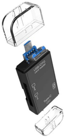 BRABOSTON Universals USB C SDTF SDXCs MicroSDs Card Reader OTGs Supported For Fast Data Transfer PC Card Reader