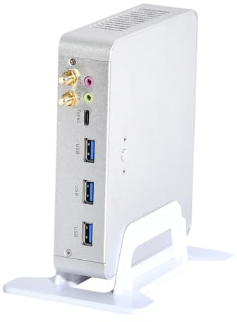 ANDAQI 4K Mini PC, HTPC, Kodi Box, Desktop Computer, I3 7100U, Windows 11 / Linux Ubuntu, BM22, DP, HDMI, 3 x USB3.0, 2 x USB2.0, Type-C, LAN, Smart Fan, 0 RAM, 0 Storage, Barebone No System