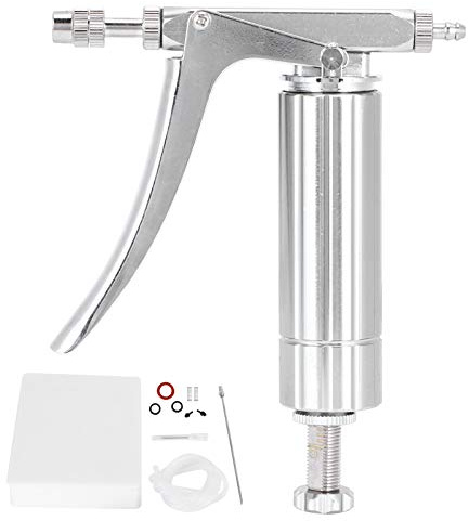 Pulverizador de Apicultura de Acero Inoxidable, Herramienta de jeringa para Abejas, pulverizador continuamente Ajustable con Boquilla de Niebla Fina, Equipo Esencial de Apicultura