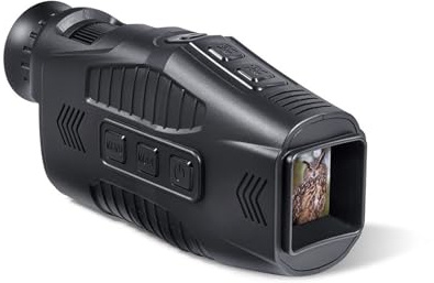 Dispositivo de visión Nocturna Monocular HD 1080P, Gafas con Zoom Digital 5X infrarrojas Recargables, telescopio for y Camping, grabación al Aire Libre Observación y Registro(Add 64G)
