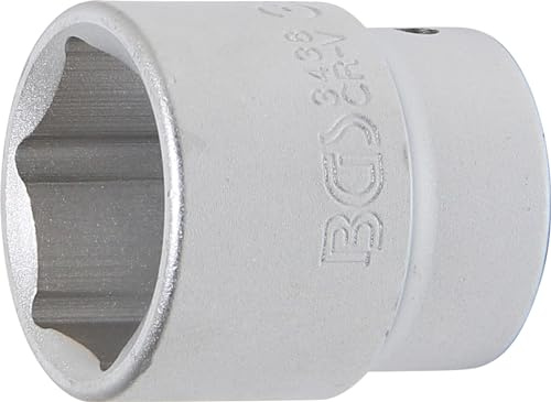 BGS 3438 | Steckschlüssel-Einsatz Sechskant | 20 mm (3/4) | SW 38 mm | Antrieb Innenvierkant 20 mm (3/4) | Chrom-Vanadium-Stahl | verchromt | Pro Torque® (Sechskant)