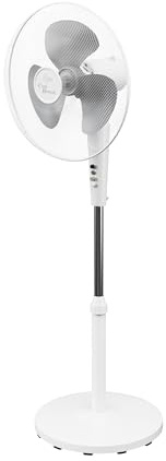 SUNTEC Ventilateur sur Pied avec Télécommande CoolBreeze 4000 SV-RC 40cm Ventilation, 3 Vitesses, Oscillation Horizontale à 80°, Réglable en Hauteur, Minuterie, Extreme Silence,45 W