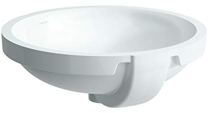 Laufen PRO B Einbauwaschtisch, ohne Hahnloch, mit Überlauf, 465x470, weiß, Farbe: Weiß - H8189620001091