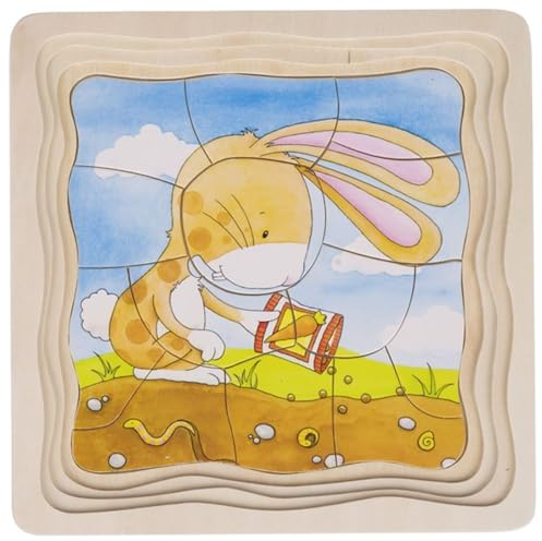 goki Schichtenpuzzle Gemüsebeet, Gemischt