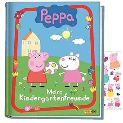 Peppa Pig: Meine Kindergartenfreunde (Freundebuch)+ 1x Peppa Pig-Stickerbogen