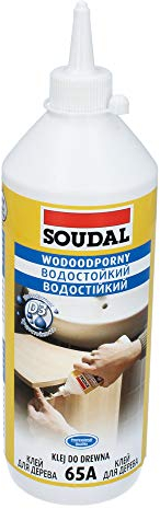 SOUDAL 65A Holzleim Wasserfest Kleber Möbelkleber D3 750 ml Leim Schnell