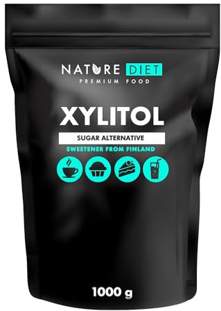 Nature Diet - Xylitol Sugar 1kg , Xylitol from Finland 1000g , Birch sugar 100%.