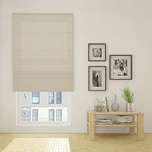 VIEWTEX | Estor Plegable Traslúcido Sack Rústico Arena 90 X 210cm |para Puertas y Ventanas|Fabricado en España | Garantia 5 años