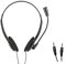 ZOREI Cuffia con Microfono per PC, Doppio Jack 3,5mm, Audio e Microphone Separato, Auricolari Tradizionale