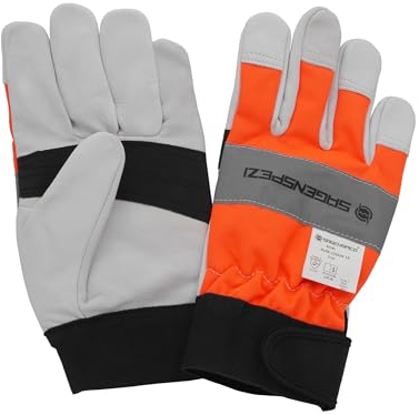 Sägenspezi Schnittschutz Handschuhe Fire Wood Größe XL / 11 1 Paar Forsthandschuh für Motorsäge/Kettensäge in verschiedenen Größen auswählbar