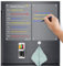 FUNYKICH Magnetic Weekly Planner, 9” x 13” Acrylic Fridge Planner with 6 Dry Erase Markers, Pen Holder & Cleaning Towel