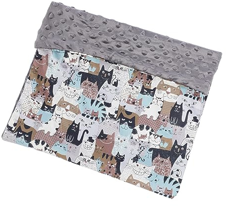 SAFIGLE Doppelseitige Babydecke Für Neugeborene Kuscheldecke Für Kinderwagen Für Reisen Stubenwagen Und Mehr Bequem Und Pflegeleicht