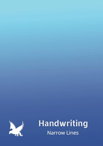 Narrow Lined Handwriting Practice Notebook for Teens and Adults - A4 size - 100 pages