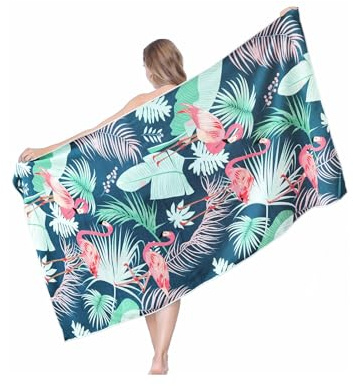 Sricam Quick Dry Beach Towel – 180x80cm Large Microfiber Towel, Sand-Free, Lightweight & Compact for Swim, Travel & Gym