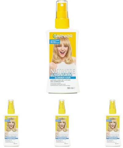 Garnier Aufheller-Spray um 1/4 Nuance pro Anwendung, für blondes bis mittelbraunes Haar, Cristal Summer Hair, 1 x 150 ml (Packung mit 4)
