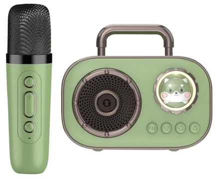 Macchina per karaoke - Macchina per karaoke | Macchina per karaoke per adulti | Macchina portatile per karaoke | Altoparlante portatile con microfono | Forniture audio ricaricabili per casa, sala da