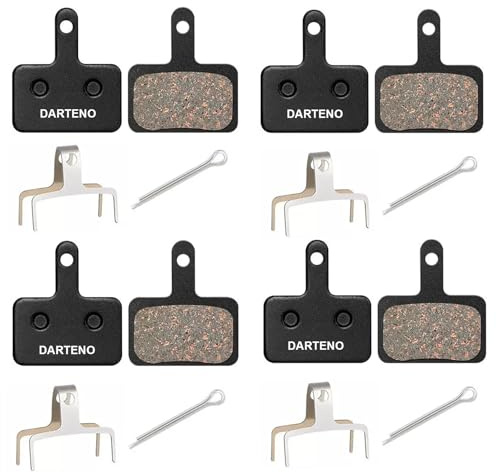4 Pairs Bike Disc Brake Pads - Bicycle Brake Pads Replacement - Compatible with Tektro/Shimano/TRP (BR-M575 B01S MT200 M525 M515 T615 T675 M505 M495 M486 M485) - Fits Mountain Bikes & MTB E-Bike