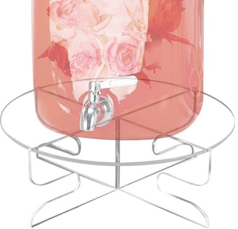 Générique Drink Dispenser Stand, Acrylic Display Rack, Glass Water Juice Organizer, Sturdy Shelf Design, Ideal for Jug, Pitcher, Kitchen, Dining, Party, Coffee, Catering, Dessert 219 Inch