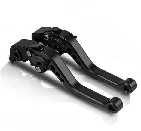 LEZFXDOX bremsgriff Für DL1000 Für V-Strom/XT 2002-2022 Für DL1050 Für V-Strom 2020 Motorrad Einstellbare Bremse Kupplung Hebel Brems Griff Bremshebel(All Black)