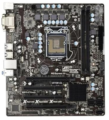 Motherboard Scheda madre Fit For Asrock B75M-GL B75 LGA 1155 DDR3