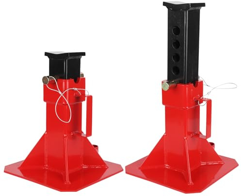 Mochalight 22-Ton Pin Type Jack Stands with Lock, 44,000LB Professional Car Jack Stand with Quick-Release Pin, Adjustable Height to 11-18, Fit for Trucks, Cars, RVs, SUVs, and Most Automobiles - B