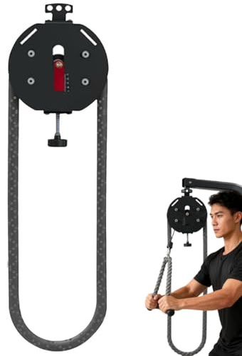 Entraîneur de Corde sans Fin, système de poulie à câble, Machine d'escalade à Corde Suspendue, résistance réglable, pour poignées, Bras, Dos, Exercices de Coordination corporelle