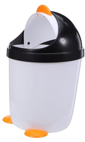 Alipis Cestino Spazzatura Auto in Plastica con Coperchio Ribalta Design a Forma di Animale Capacità Ampia per Ufficio per Cucina e Camera
