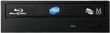 SIMPLETEK - Lettore Masterizzatore Interno Blu-Ray BD DVD CD ReWriter ad Alta Velocità Interfaccia SATA 5.25 Pollici per PC Desktop